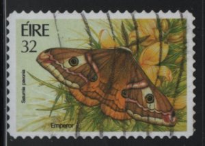 Ireland 1994 used Sc 938 32p Emperor Moth - self-adhesive