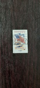 US Scott # 3778; used 37c Old Glory, 2003;; XF centering; off paper;