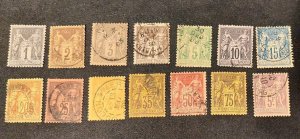 France 1877-1900 pax and mercur include 5F great condition.. #1040