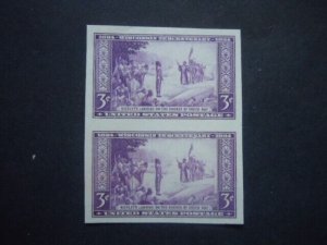 #755 Wisconsin Tercentenary Horz. & Vert. Pairs MNH NGAI VF/XF #1a New Mounts