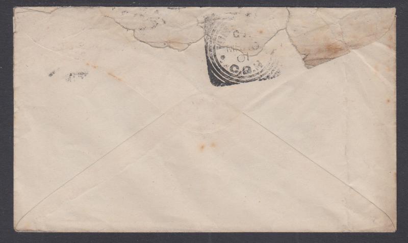 Orange River Colony Sc 45i on 1901 Cover Bloemfontein to Kimberley