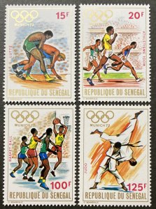 Senegal 1972 #365-8, Munich Olympics, MNH.