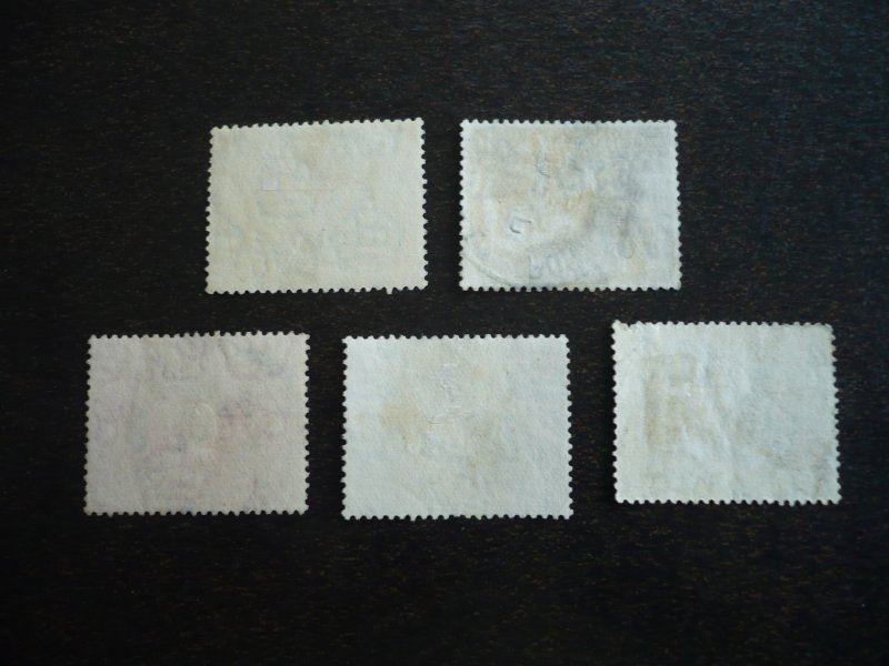 Stamps - Trinidad & Tobago - Scott# 21-25 - Used Part Set of 5 Stamps