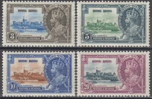 EDSROOM-21624 Hong Kong 147-150 LH 1935 Complete Silver Jubilee CV$59