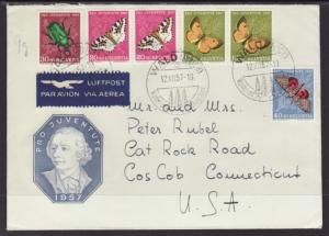 Switzerland B268-B271 Butterflies 1957 Pen FDC