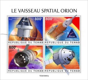 2020/10- CHAD- ORION SPACECRAFT        4V complet set    MNH ** T