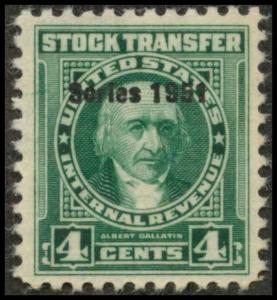 RD341 Mint VF NH Stock Transfer