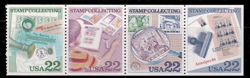 US 2198-2201, MNH Booklet Pane of 4 - Stamp Collecting