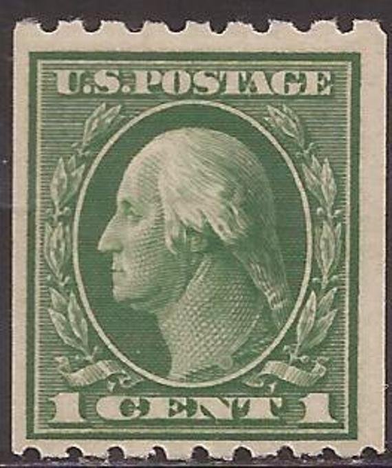 US Stamp - 1912 1c George Washington - Coil Perf 8½ H MNH - Scott #410