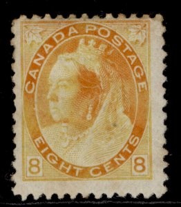 CANADA QV SG161, 8c orange-yellow, M MINT. Cat £130.