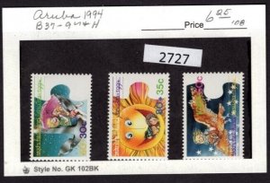 $1 World MNH Stamps (2727) Aruba Scott B37-B39, Child Welfare, set of 3