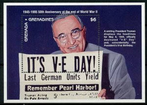 Grenadines of Grenada Stamps 1995 MNH VE Day End of World War II WW2 WWII 1v S/S