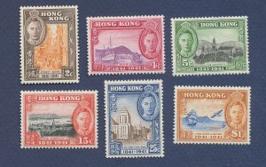 HONG KONG - Scott 168-173, SG 163/8 - MNH-  Petroleum topic - 1941