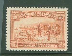 Canada #102 Unused Single