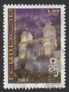 Ecuador SC# 1690 - ($!.25) - Quito 25th Anniv. World Heritage Site, Used Single