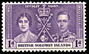 Solomon Islands 64, hinged, King George VI Coronation