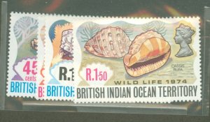 British Indian Ocean Territory #59-62  Multiple