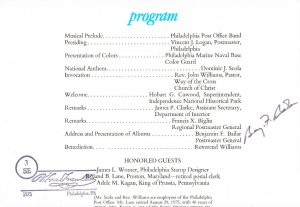 Signed USPS 1st Day Ceremony Program #1572-75 C1 Bicentennial Added Cancel 1975