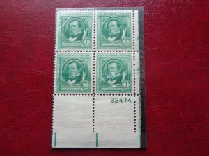 1940 USA Famous Americans Series Blocks of 4x4 MNH