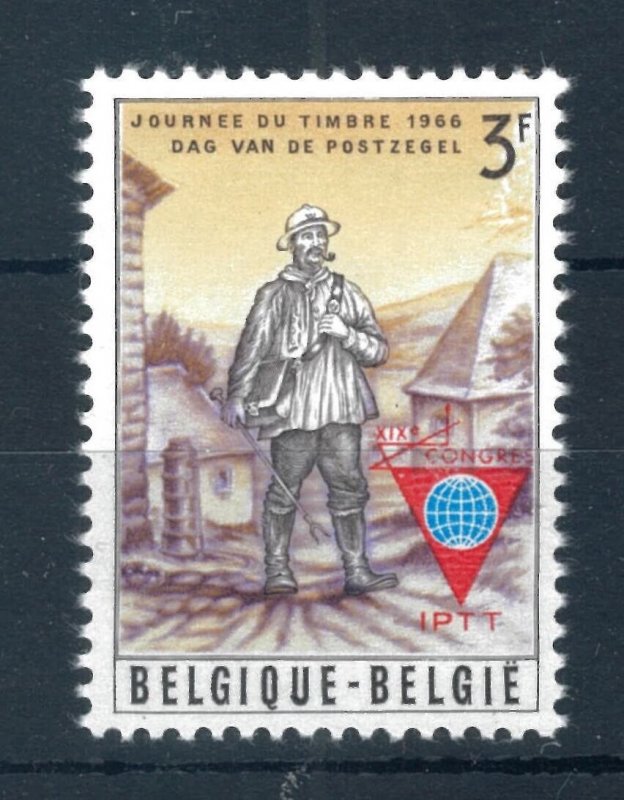 Belgium 1966 19th World IPTT Congress overprinted stamp. MNH. Sg 1996