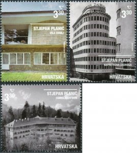 Croatia 2020 MNH Stamps Scott 1205-1207 Modern Architecture