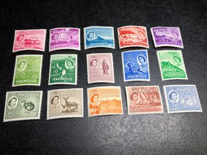 Mauritius Scott 251-65 Mint