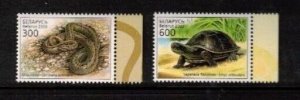 Belarus Sc 462-3 MNH set of 2003 - Reptiles - FH02