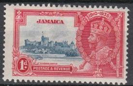 Jamaica - 1935 KGV Silver Jubilee 1p Sc# 109 - MH  (6890)