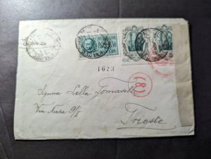 1942 Censored Express Italy Cover SIM PM21 to Trieste