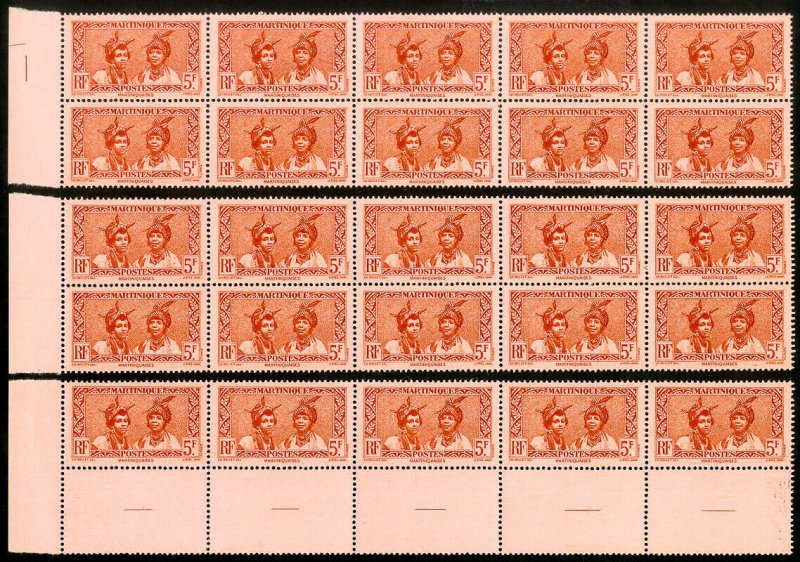Martinique Stamps # 54 MNH XF Lot Of 25 Scott Value $125.00