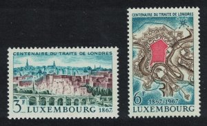 Luxembourg Centenary of Treaty of London 2v 1967 MNH SG#796-797 MI#746-747