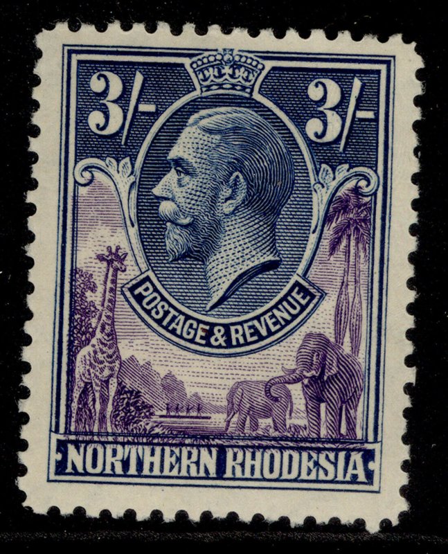 NORTHERN RHODESIA GV SG13, 3s violet & blue, M MINT. Cat £48.