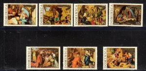 DOMINICA #374-380 1973 CHRISTMAS MINT VF NH O.G