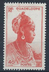 GUADELOUPE 1947 SG227 40f - orange Guadeloupe Woman Mint MNH