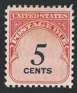 US #J93 5c Postage Due MHR