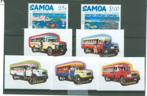 Samoa (Western Samoa) #1028-1032/1033-1034  Single (Complete Set)