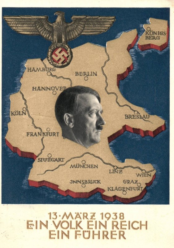 Germany 1938 Third Reich Propaganda Postcard Berlin Slogan Cancel