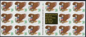 Scott #2595a-2596a-2597a Eagle & Shield (3) Booklets of 17 Stamps - MNH