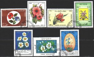 Afghanistan. 1988. 1572-78. Flowers, flora. USED.