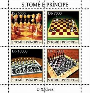 SAO TOME E PRINCIPE 2004 SHEET CHESS st4325