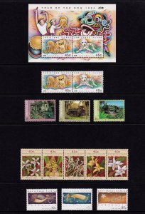 Christmas Island 1994 - Perfect MNH Year set # 358-366,359b