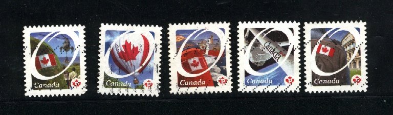 Canada #2419-23  -3  used  VF 2011 PD