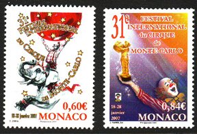 Scott #2454-5 Circus Festival MNH