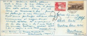 79300 - ITALY - Postal History - POSTCARD to SWITZERLAND - TAXED on arrival 1956