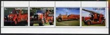 UDMURTIA - 1999 - Fire Engines - Perf 4v Sheet - Mint Never Hinged-Private Issue