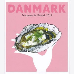 Denmark Danmark year set 2017 MNH stamp collection in official folder