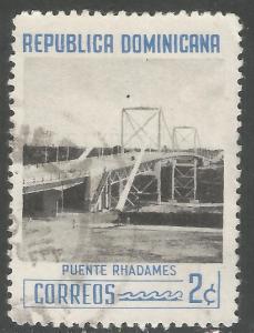 DOMINICAN REPUBLIC 519 VFU BRIDGE 401F-5