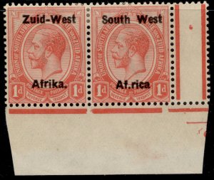 SOUTH WEST AFRICA GV SG2c, 1d rose-red, M MINT. Cat £180. AF.RICA