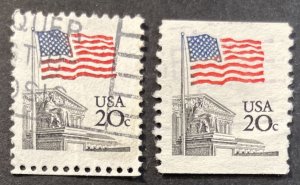 US #1894-1895 Used F/VF 20c USA Flag of Capital 1981 [G18.3.1]