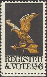 # 1344 MINT NEVER HINGED REGISTER AND VOTE